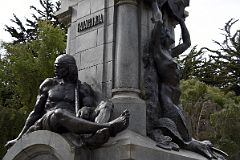03C Statue Of A Tehuelche Indian Symbolizing Patagonia And A Mermaid At The Bottom Of The Ferdinand Magellan Statue In Plaza Munoz Gamero Punta Arenas Chile